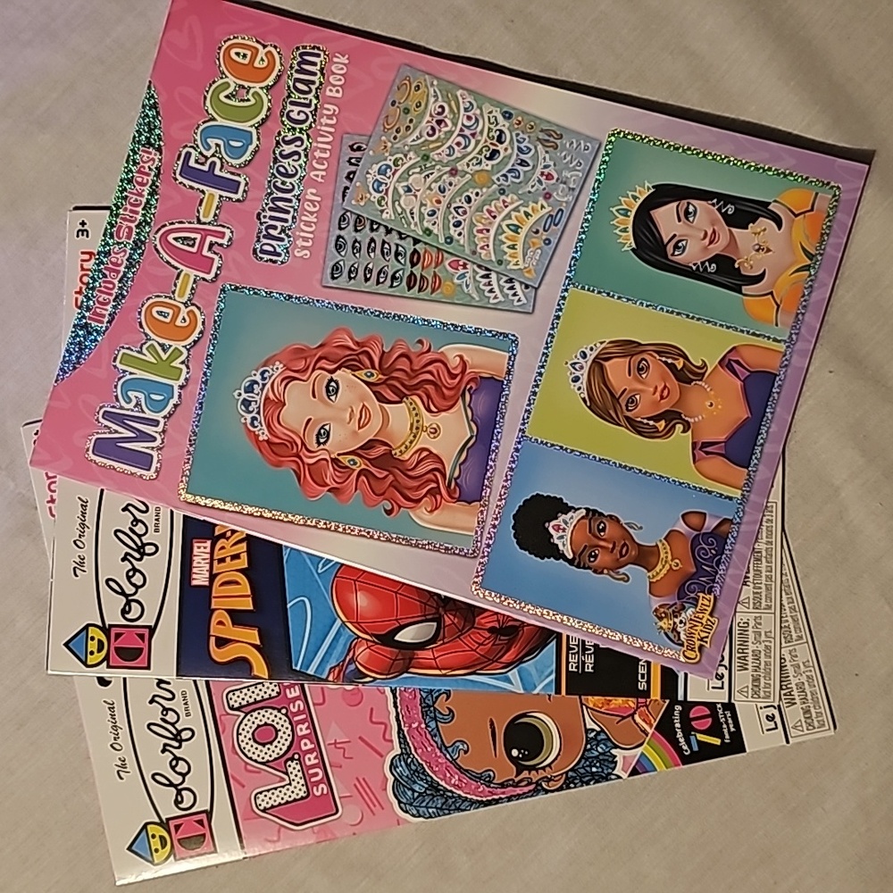 Bundle of 3 kids sticker books nwt